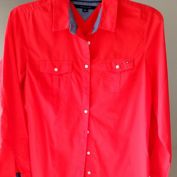 Tommy Hilfiger Size L Bright Red - Picture 3 of 8